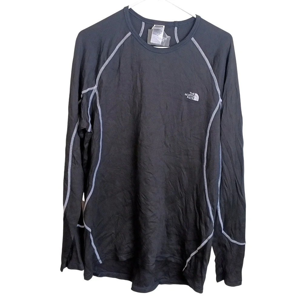 The North Face Base Layer Mens XL Grey Excellent Long Sleeve Athletic Top